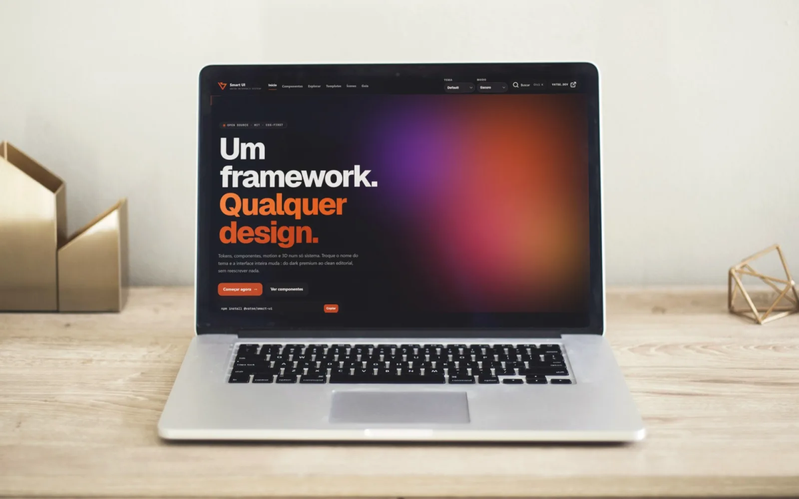 Documentação do Smart UI no notebook