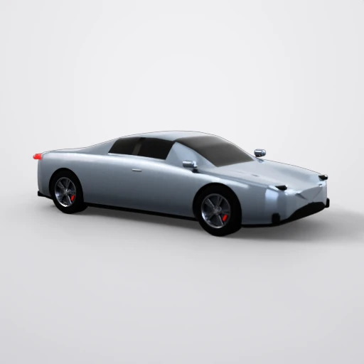 Modelo 3D: Carro esportivo premium