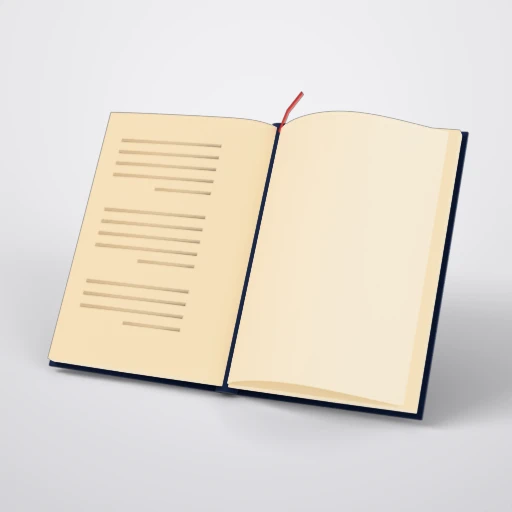 Modelo 3D: Livro aberto